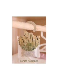 Generic Natural Fragrance Sachets Long Lasting Scent with Hanging Hook for Wardrobe, Bathroom, Car, Aromatherapy Pack of 5 (Jasmine, Rose, Lavender, Vanilla, Osmanthus)  - Image 3