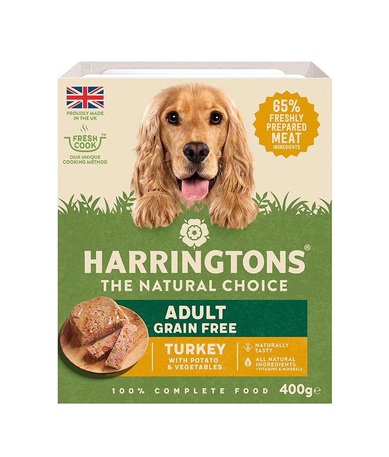 Harringtons Turkey Grain Free Adult Wet Dog Food 400g - Image 1
