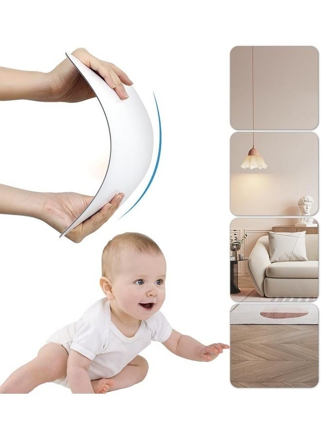 4 قطع بلاط مرآة حائط أكريليك 30 × 20 سم – انعكاس مكبّر وجذاب، ديكور عصري لغرفة النوم وصالة الألعاب الرياضية المنزلية، آمن للأطفال والحيوانات، سهل التركيب - Image 1