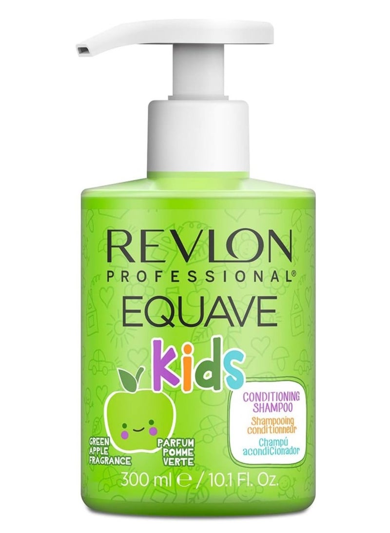 ريفلون شامبو إيكوايف الاحترافي لترطيب الشعر للأطفال، خالي من الكبريتات، برائحة التفاح الأخضر (300 مل) - Image 1