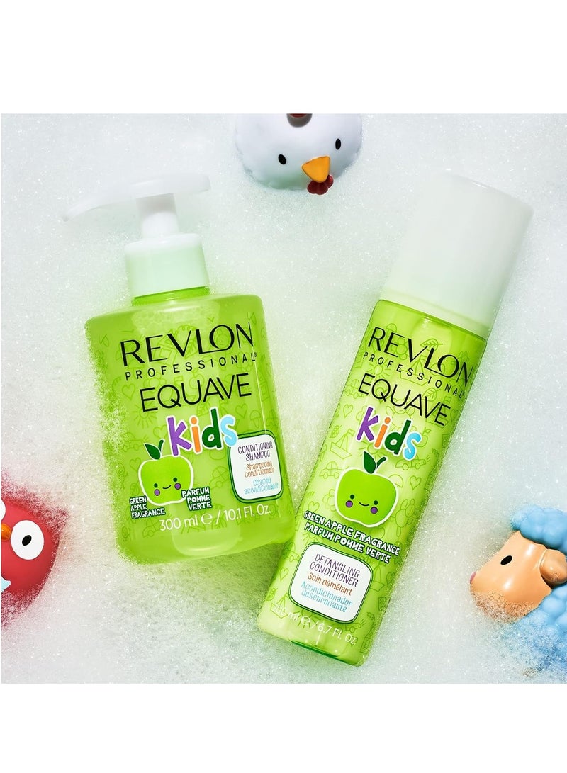 ريفلون شامبو إيكوايف الاحترافي لترطيب الشعر للأطفال، خالي من الكبريتات، برائحة التفاح الأخضر (300 مل) - Image 3