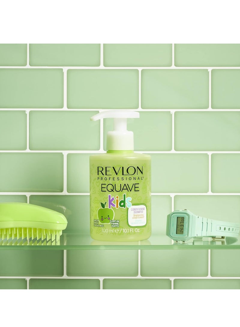 ريفلون شامبو إيكوايف الاحترافي لترطيب الشعر للأطفال، خالي من الكبريتات، برائحة التفاح الأخضر (300 مل) - Image 4