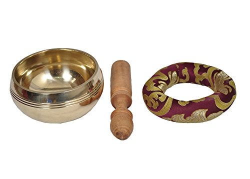 Dharma Store - Tibetan Meditation Singing Bowl - With Mallet & Silk Cushion - Image 2