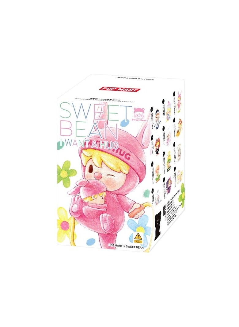 عام POPMART الحلو الفول الحب عناق سلسلة أعمى مربع الشكل زخرفة عيد الحب هدية للبنات (واحد) - Image 1