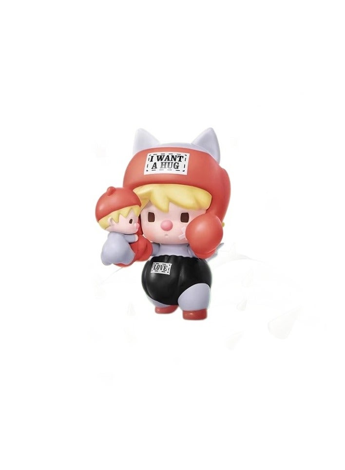 عام POPMART الحلو الفول الحب عناق سلسلة أعمى مربع الشكل زخرفة عيد الحب هدية للبنات (واحد) - Image 2