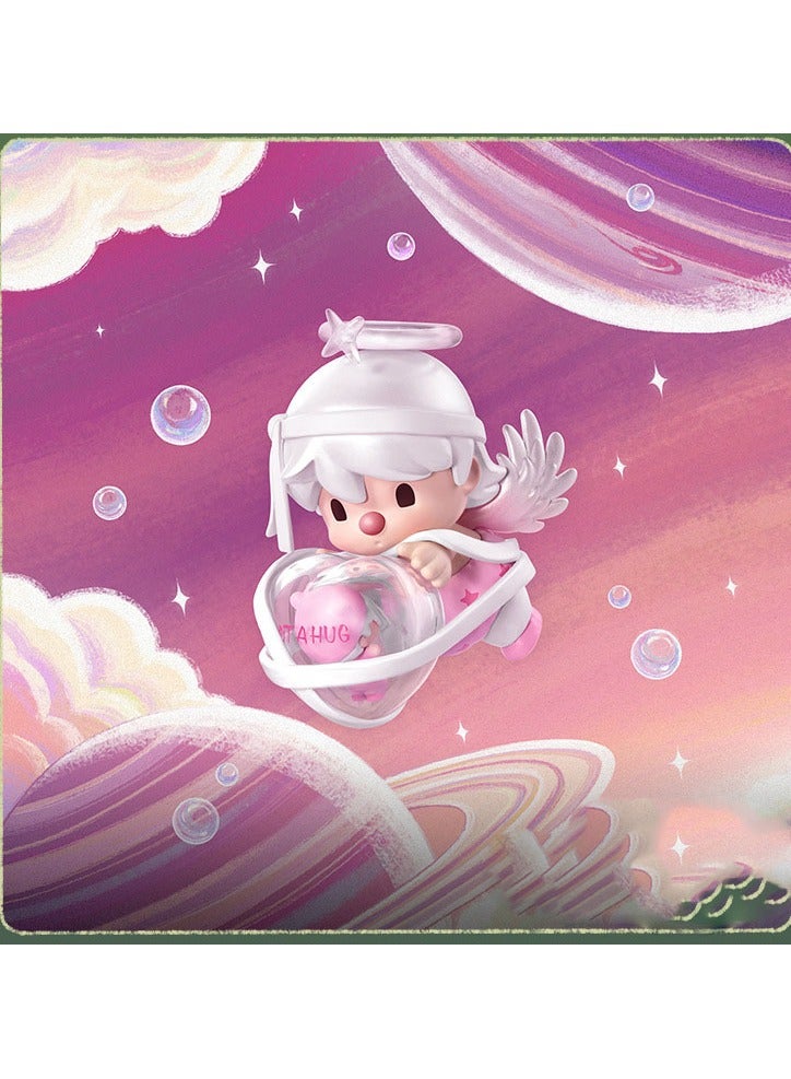 عام POPMART الحلو الفول الحب عناق سلسلة أعمى مربع الشكل زخرفة عيد الحب هدية للبنات (واحد) - Image 4