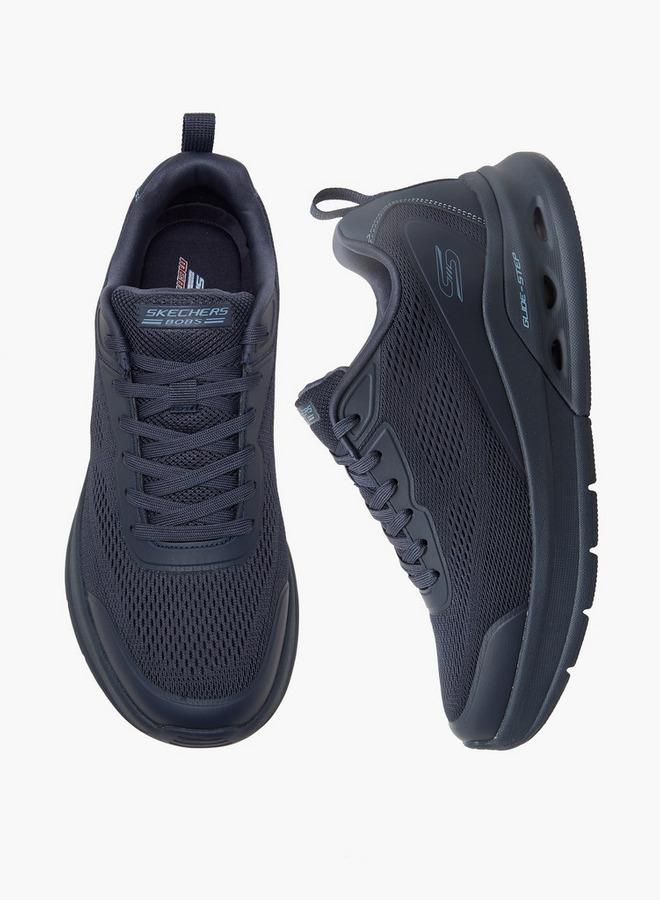 SKECHERS أحذية رياضية للرجال بتصميم منسوج مع أربطة - Image 1