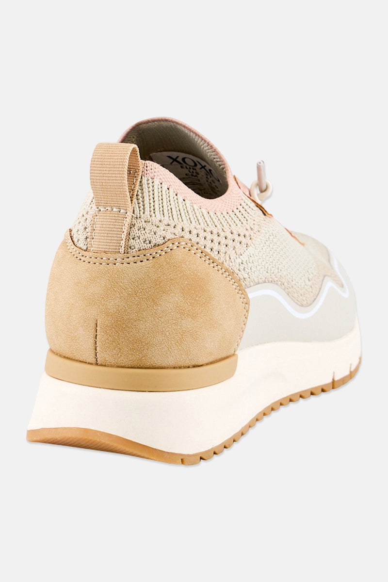 XOXO Women Lace Up Casual Shoes, Multicolor - Image 4