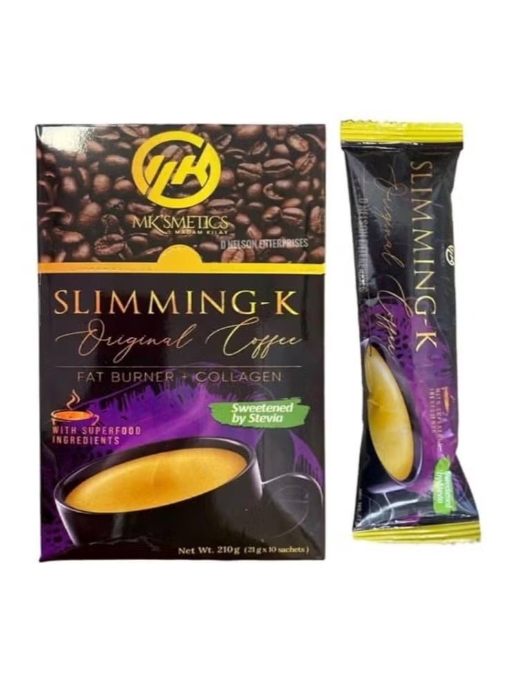 Fat burning coffee drink and collagen supplement.