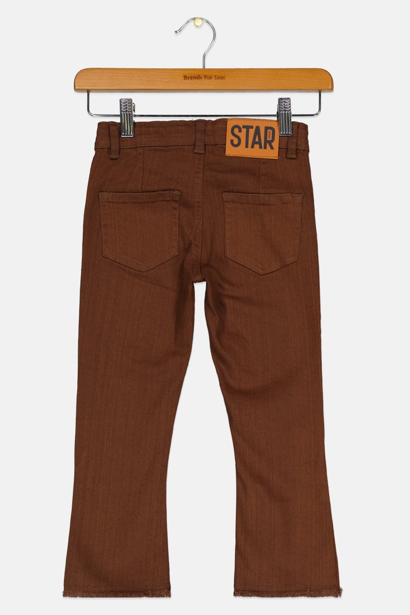 Overkids Kids Girl Distressed Jeans, Brown - Image 2