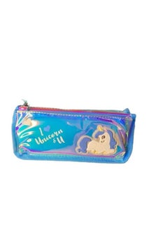 Generic Pencil Stationary Case Compass Box Multipurpose Travel Pouch case Kids/Women/Girls for School/College/Office/Home/Organizer Design and (Unicorn) (Pink)  - Image 3