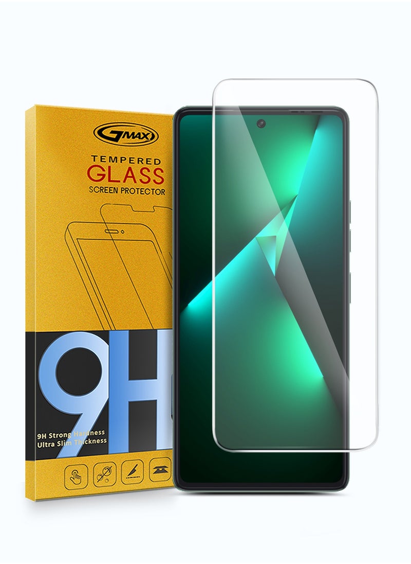 GMAX Premium Series Curved Edges 9H 2.5D Tempered Glass Screen Protector For Tecno Pova 6 4G / Tecno Pova 6 Pro 5G 2024 Clear  - Image 1