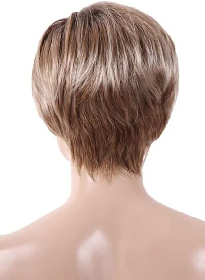 إستيل باروكة بوبو من الألياف المقاومة للحرارة للنساء ذات مظهر طبيعي شعر مستعار كامل للاستخدام اليومي، لون قصير رقم 12by613 - Image 4