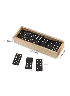 Kicko Kicko Mini Wooden Dominoes Set - 12 Pack - Miniature Classic Board Games - Small Blocks, Educational Toys, Game Tiles, Leisure Time, for Teens and Adults  - Image 4