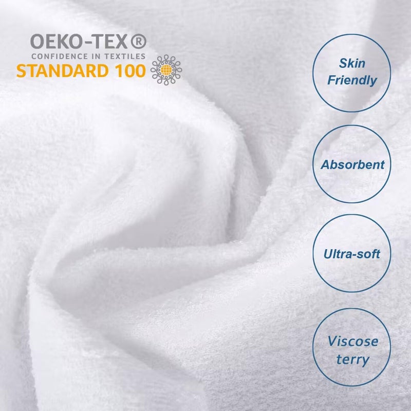 Moonsea Twin XL Mattress Protector Cover Cooling,Extra Long Twin Waterproof Viscose Terry Mattress Protector for College Dorm Room Essentials,Soft and Noiseless,Deep Pocket Fits Up to 14 Inch Mattress - Image 2