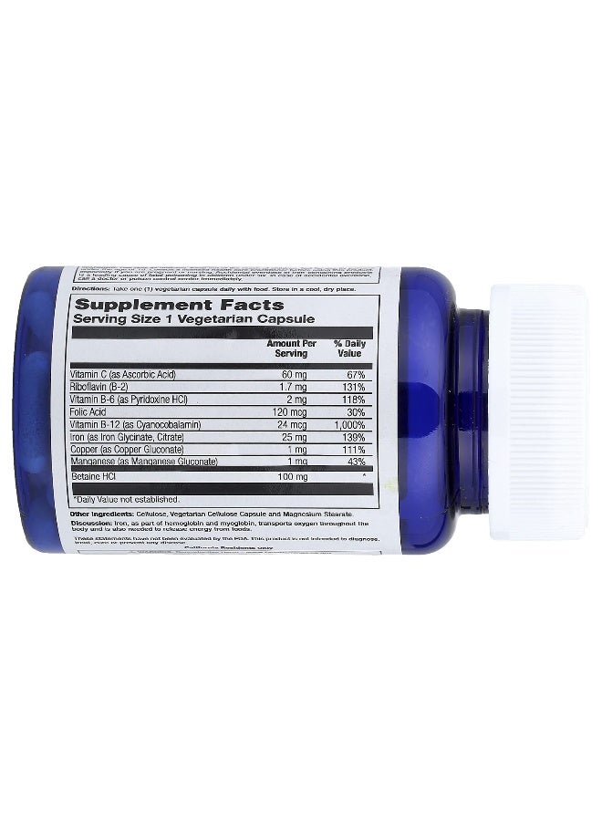 Nature's Life Nature's Life, Iron Complex, 50 Vegetarian Capsules  - Image 2