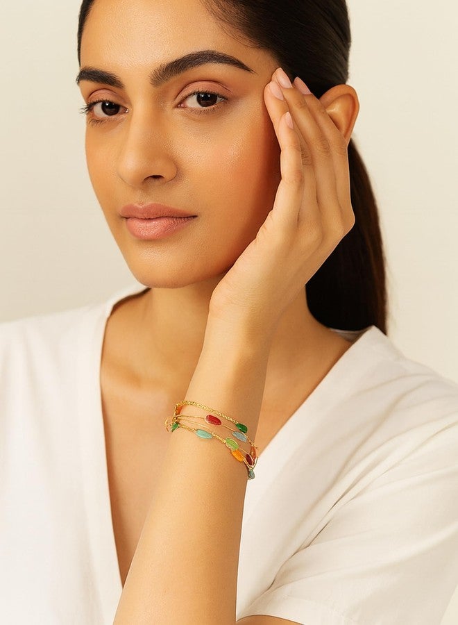 كارات كارت سوار كارات كارت بوهي متعدد الألوان مرصع بالكريستال للنساء - Image 4