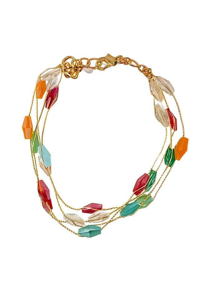 كارات كارت سوار كارات كارت بوهي متعدد الألوان مرصع بالكريستال للنساء - Image 1