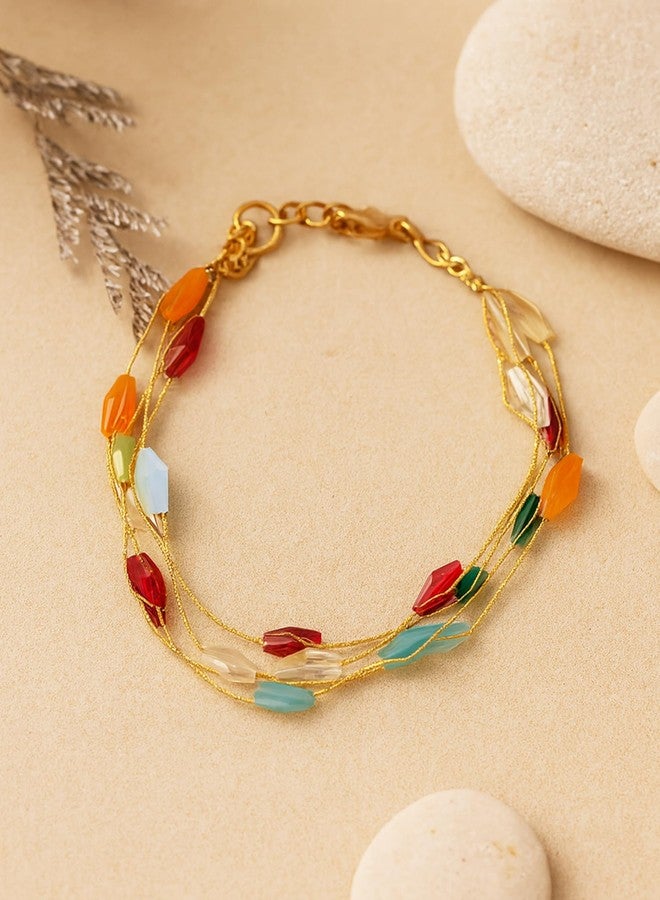 كارات كارت سوار كارات كارت بوهي متعدد الألوان مرصع بالكريستال للنساء - Image 3