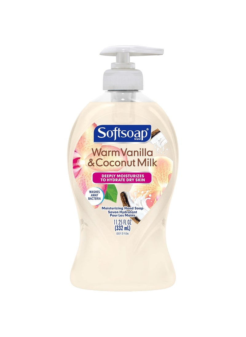 Softsoap Softsoap Deeply Moisturizing Liquid Hand Soap Pump Warm Coconut Milk Vanilla 1125 Fl Oz 