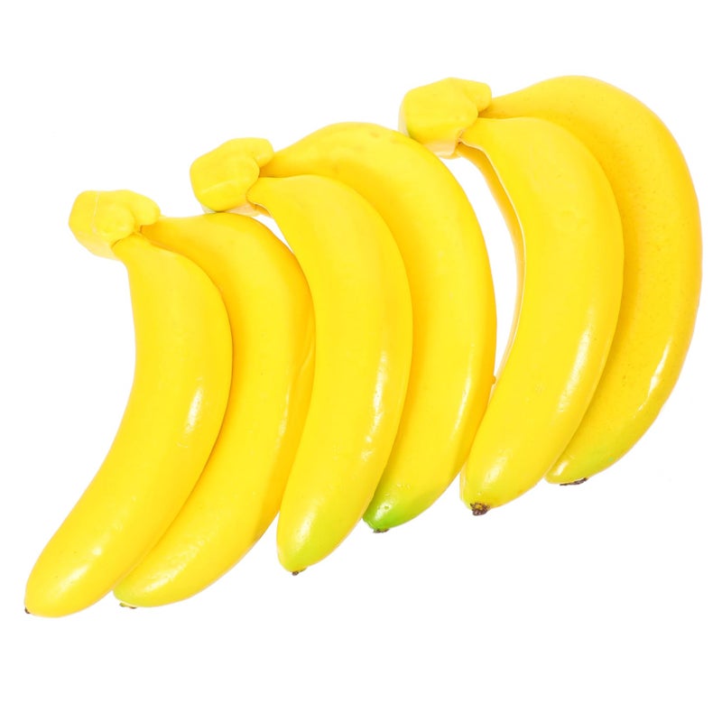 Lifelike Artificial Banana Bunch 3Pcs Realistic Fake Fruit Decor for Home Photography Teaching - Image 2