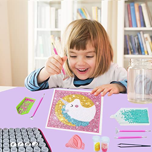 Amedoo Diamond Painting Storage Containers, 60 Slots Diamond Painting Accessories, Big Capacity 5D Diamond Painting Kits DIY Art Craft Jewelry Beads Rhinestones Organizer (60 Slots, Geometric) - Image 5