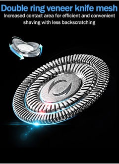 DOSCHER Electric Razor for Men, 4 in 1 Rotary Men Shaver Beard Trimmer, Electric Shaver Waterproof USB Fast Charging, Cordless Beard, Nose, Hair Trimmer, Men Electric Razor Best Gift for Dad, Boyfriend  - Image 5