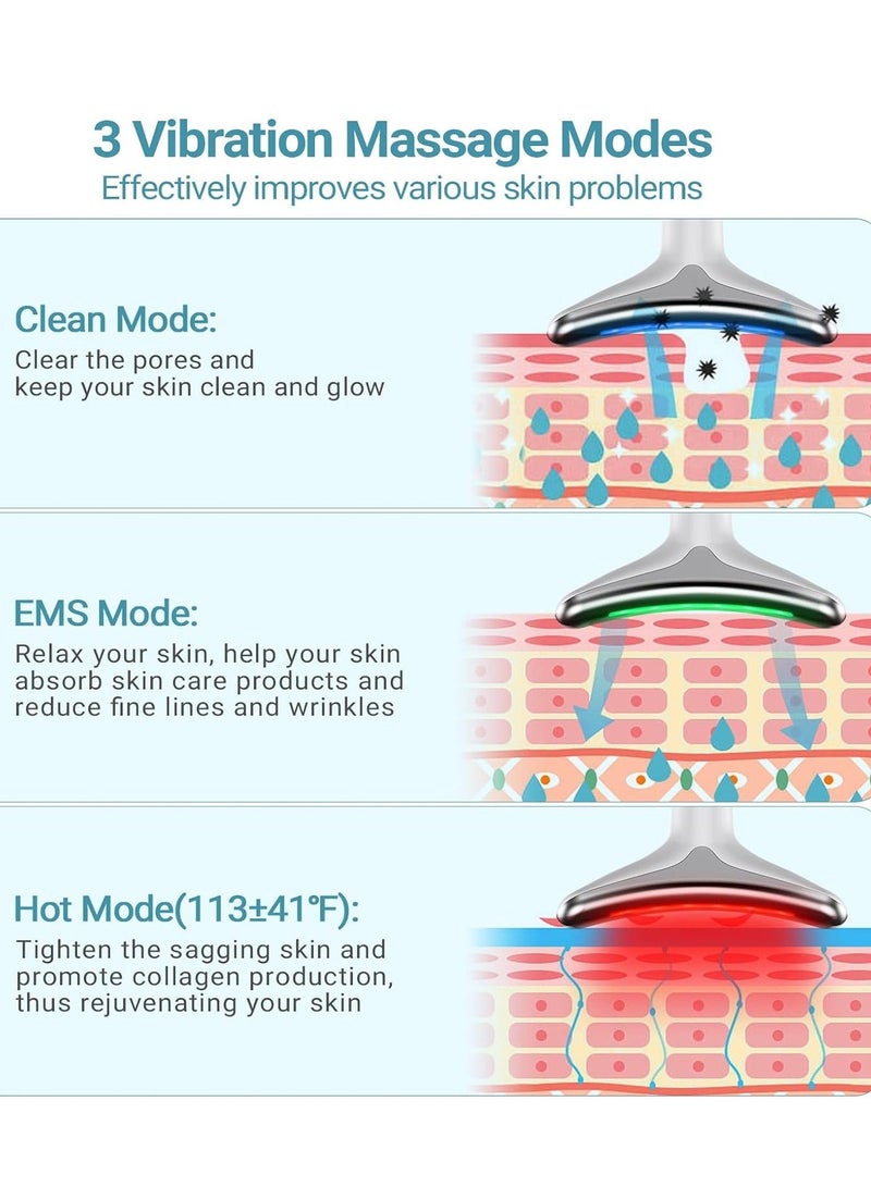 Loquat Neck Face Massager, Multifunctional Facial Massage Device, Face Sculpting Tool, Electric Tightening Massage Wireless for Skin Care Tightens and Lifting - Image 5