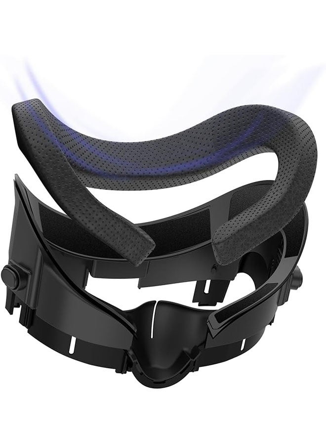 VR Facial Interface Bracket and Foam Face Pad for Meta Quest 3, Sweat Proof Face Pad Cover Replacement, Anti Leakage Nose Pad and Lens Protector with Knob Adjustable for Meta Quest 3 Accessories - Image 3