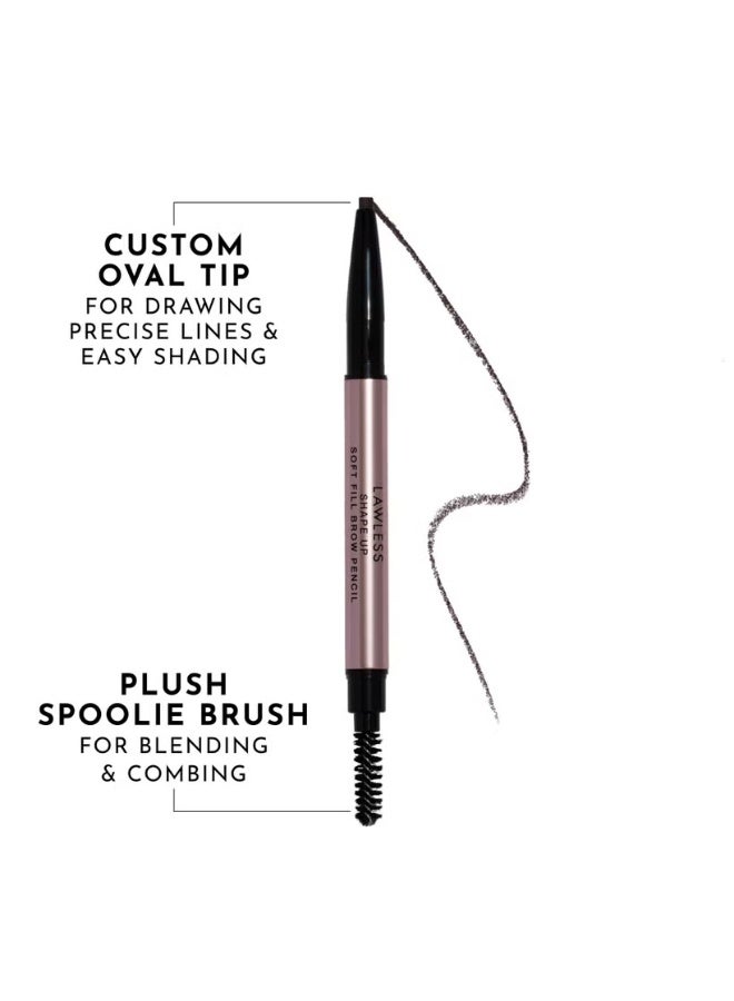 LAWLESS BEAUTY - Shape Up Soft Fill Eyebrow Penci - Pecan - Image 2