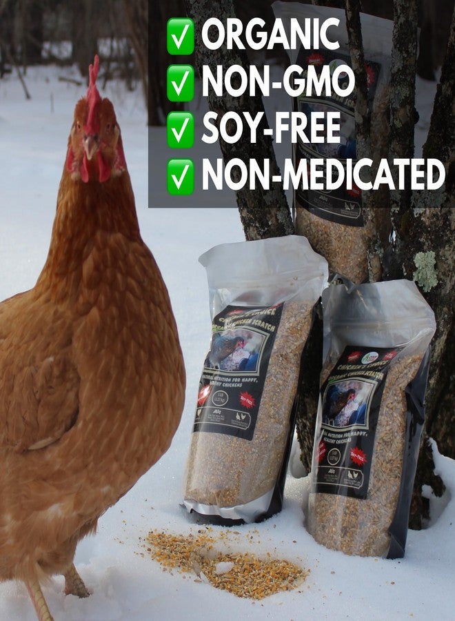 Coop Care Chicken’s Choice Organic Chicken Scratch 5 lb Bag. Organic 5 Grain High Protein Premium Scratch Grain Treats & Food For Poultry, Duck & other Birds - Non-Gmo Chicken Feed, Soy Free Natural Ingredients - Image 3
