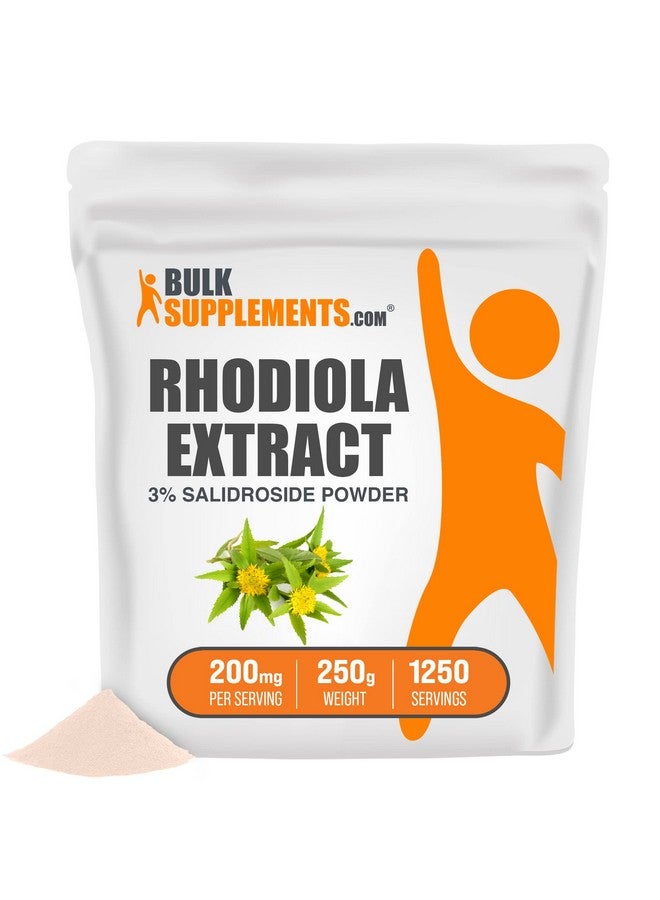 BULKSUPPLEMENTS.COM Rhodiola Extract Powder Rhodiola Supplement For Brain Health And Energy Boost Rhodiola Crenulata Herb Vegan & Gluten Free 3% Salidrosides 200Mg Per Serving 250G - Image 2