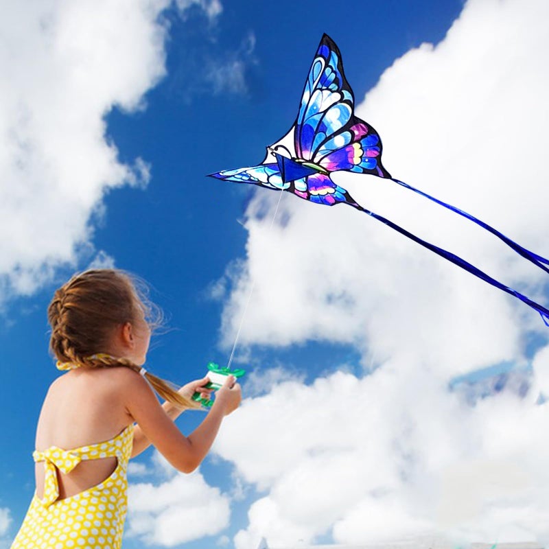 Simxkai Butterfly Kite for Kids & Adults, Easy to Fly for Beginners Beach Purple - Image 2