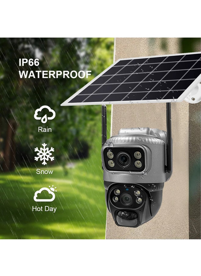 Generic 4G Solar Camera Outdoor , Camera for Home Security Waterproof, PIR Human , 360 PTZ Rotation Alarm Camera Color Night Vision Two-Way Talk All-Weather Recording  - Image 2