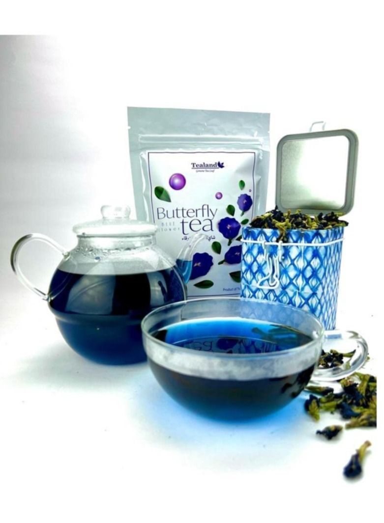 Tealand Blue Natural Herbal Butterfly Pea Thai Orchid Flower Tea 40g - Image 4