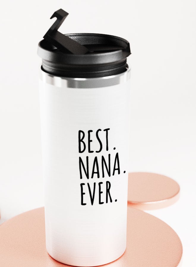 LIT Silver Tumbler Best Nana ever QuoteStainless Tumbler Best nana presents nana gift - Image 4