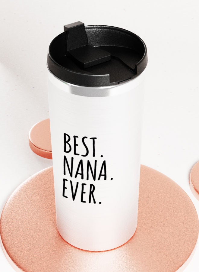 LIT Silver Tumbler Best Nana ever QuoteStainless Tumbler Best nana presents nana gift - Image 3