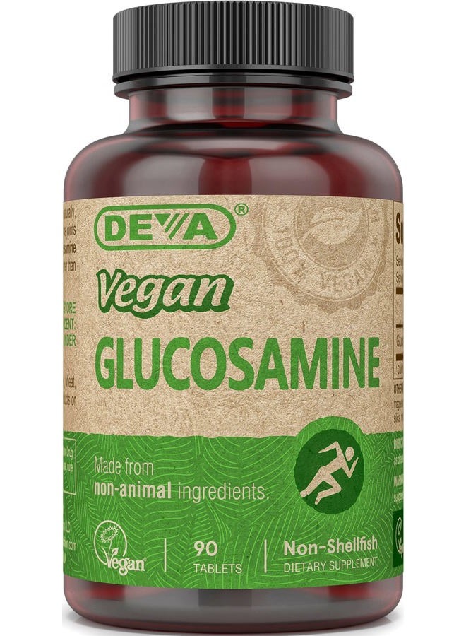 Deva Vegan Vitamins Vegan Vitamins Glucosamine Tablets, 90-Count Bottle - Image 1