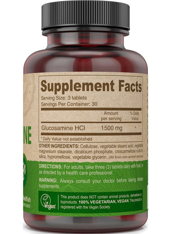 Deva Vegan Vitamins Vegan Vitamins Glucosamine Tablets, 90-Count Bottle - Image 3