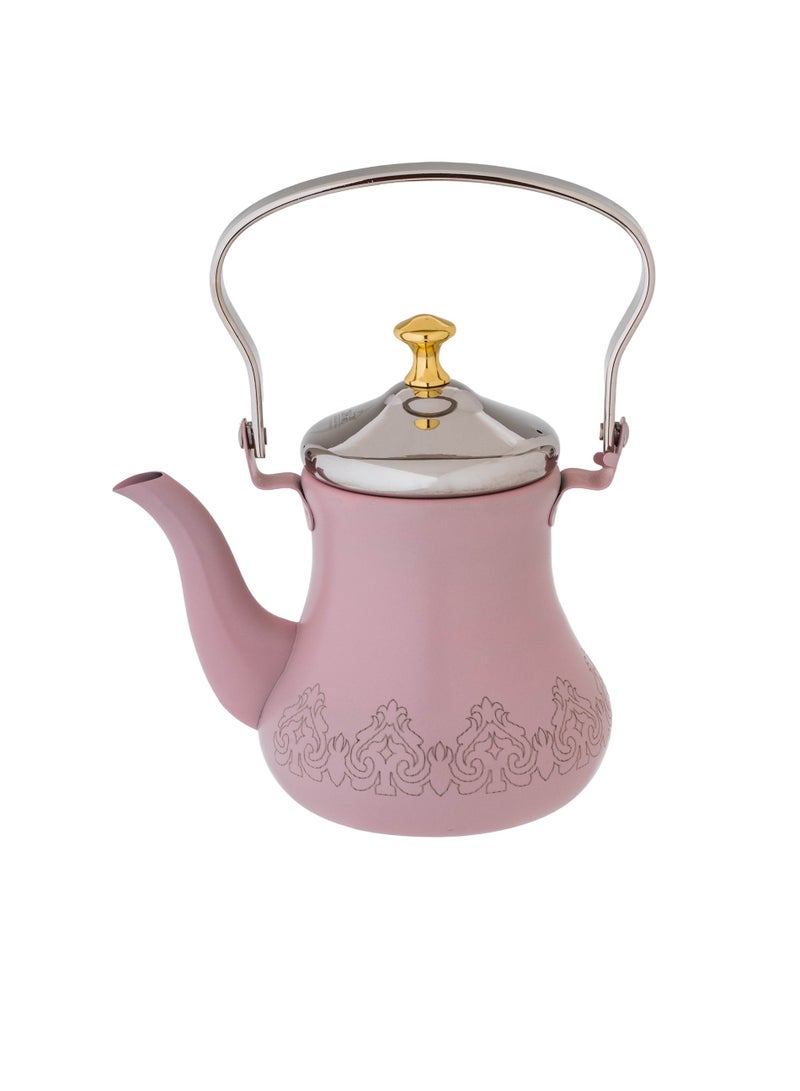 Hic Moroccan Teapot Stainless Steel Top Handle 0.90 L Pink Color  - Image 1