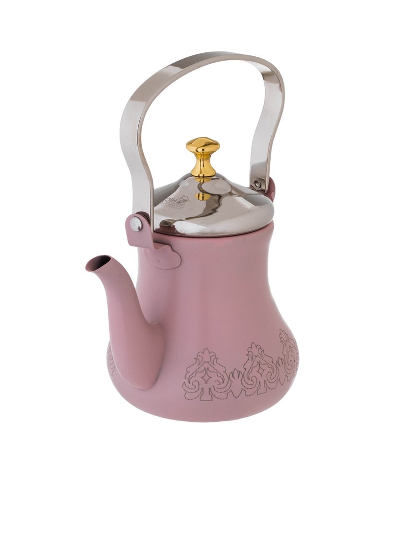 Hic Moroccan Teapot Stainless Steel Top Handle 0.90 L Pink Color  - Image 2