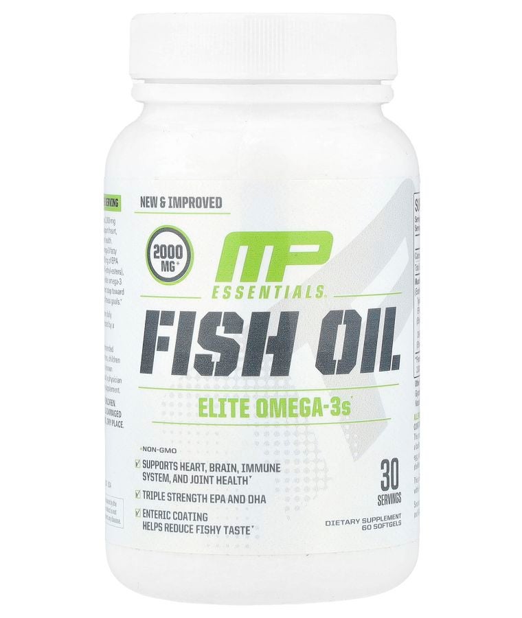 MusclePharm Essentials® Fish Oil 60 Softgels (1000 mg per Softgel)