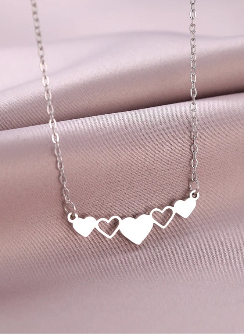 إيكوال سلسال نسائي أنيق مطلي باللون الفضي - Image 3