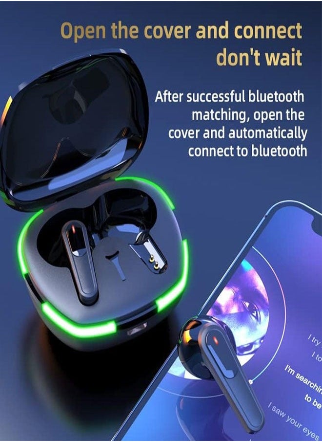 Bluetooth Headset, IPX4 Sports Waterproof, Stable Connection, Low Latency, Compatible With iOS, Android And Window