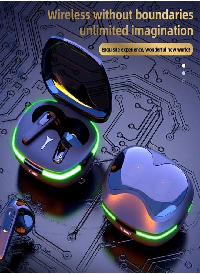Bluetooth Headset, IPX4 Sports Waterproof, Stable Connection, Low Latency, Compatible With iOS, Android And Window