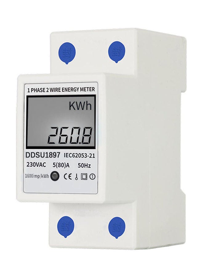 NIBEMINENT Electricity Meter White  - Image 1