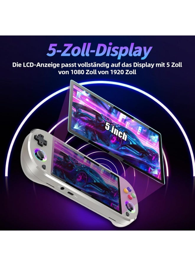 وحدة تحكم ألعاب محمولة ريترو M22 P مع شاشة IPS RGB مقاس 5 بوصات، وحدة تحكم لاسلكية، أكثر من 50,000 لعبة، و30+ محاكي - Image 5