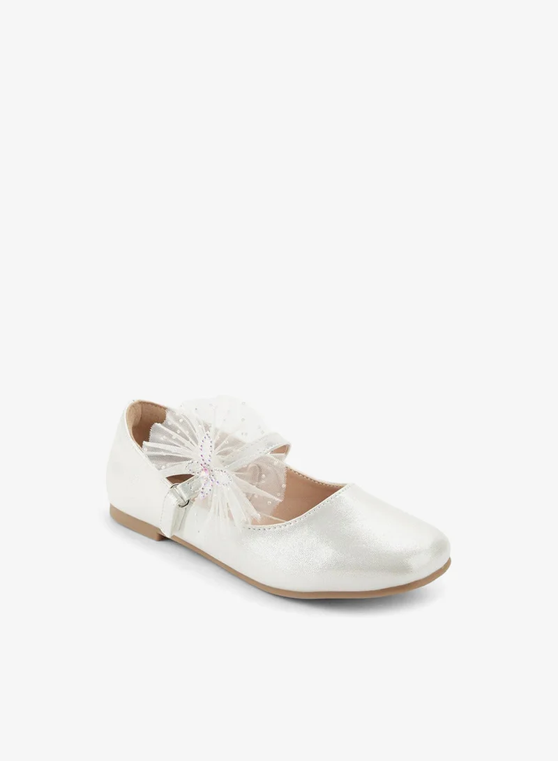 Celeste Girls Butterfly Embellished Ballerina Shoes