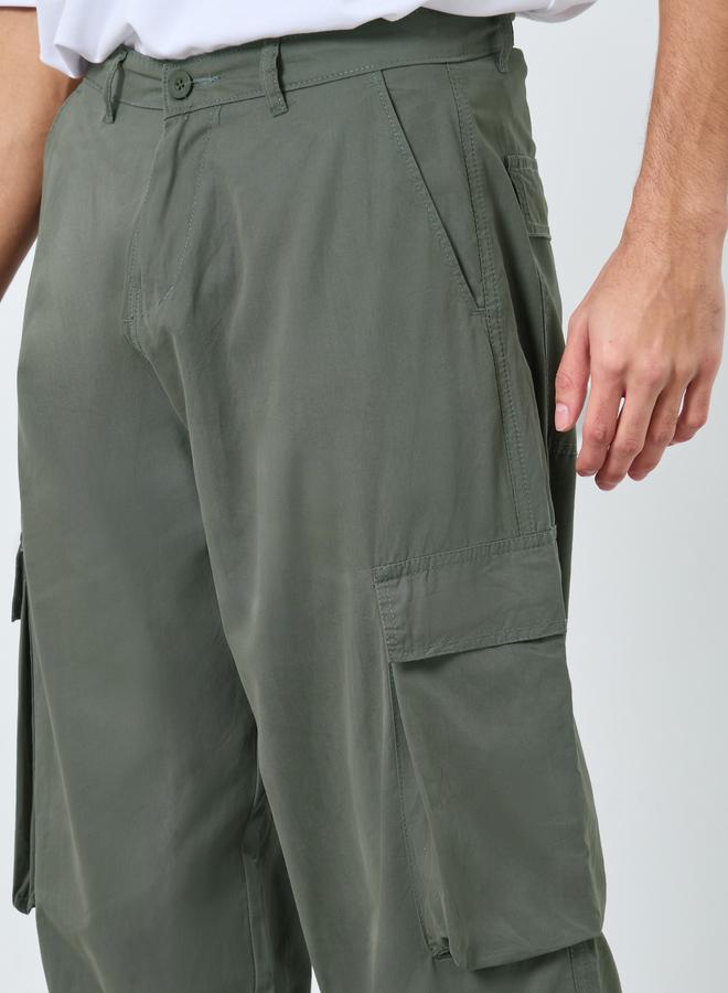 ستايلي بنطال واسع بجيوب كارجو - Image 3