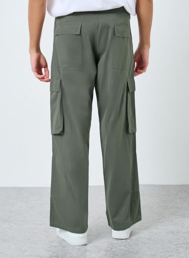 ستايلي بنطال واسع بجيوب كارجو - Image 4